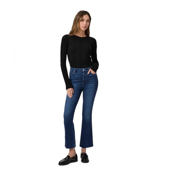 Paige Claudine High Rise Ankle Flare Jeans - Picture 1 of 14